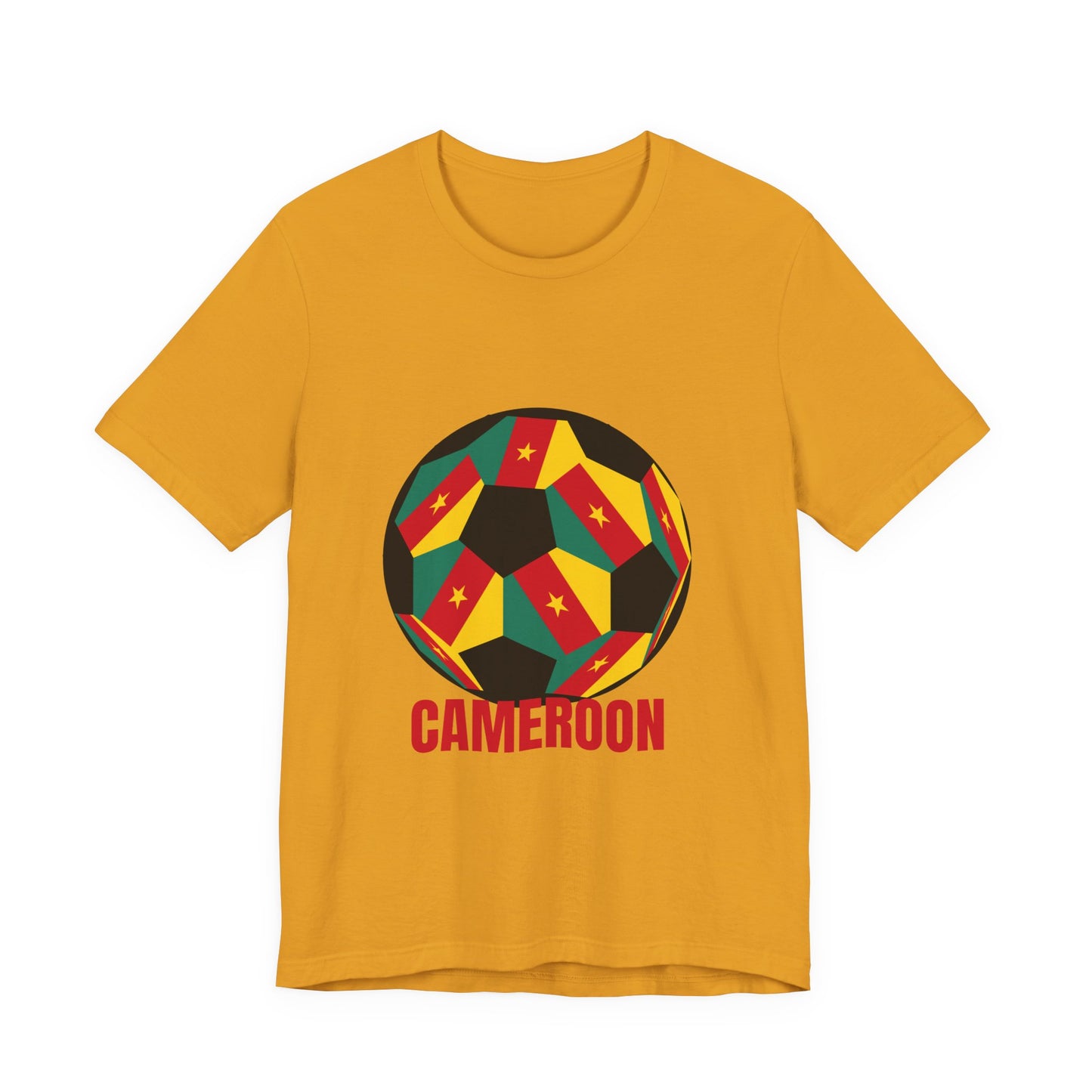 Cameroon Fan Specialty Soccer Ball Design T Shirt