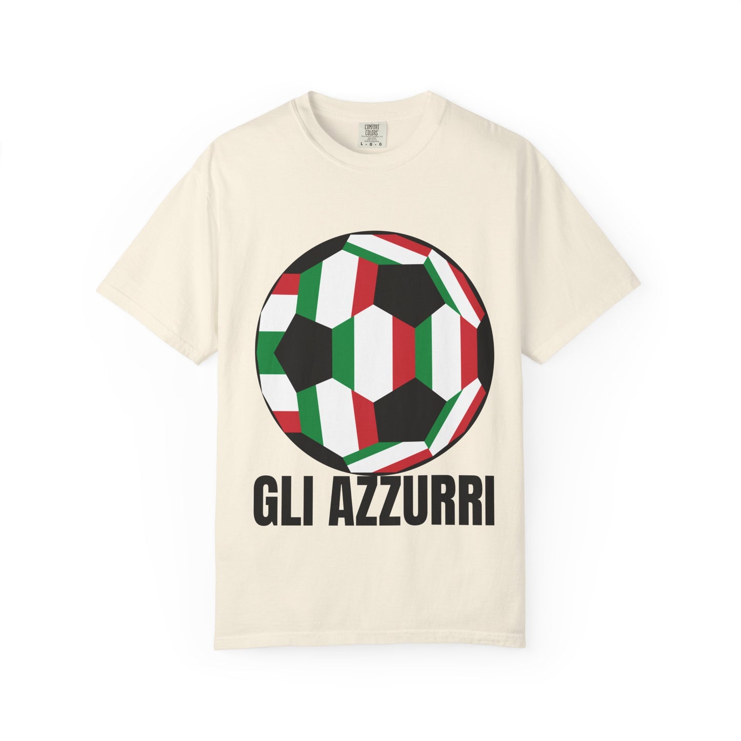 Gli Azzurri Fan Specialty Soccer Ball Design T Shirt