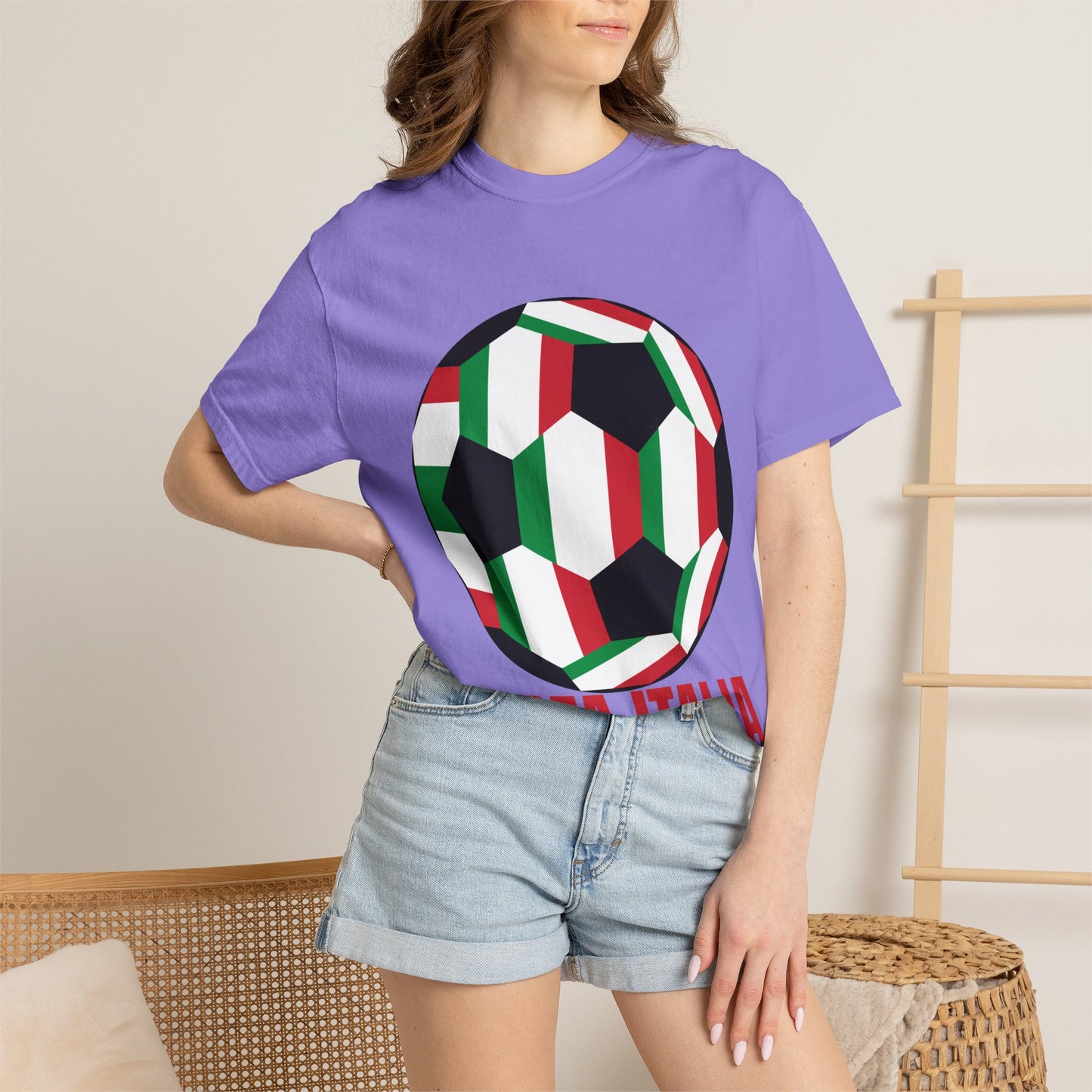 Forza Italia Fan Specialty Soccer Ball Design T Shirt