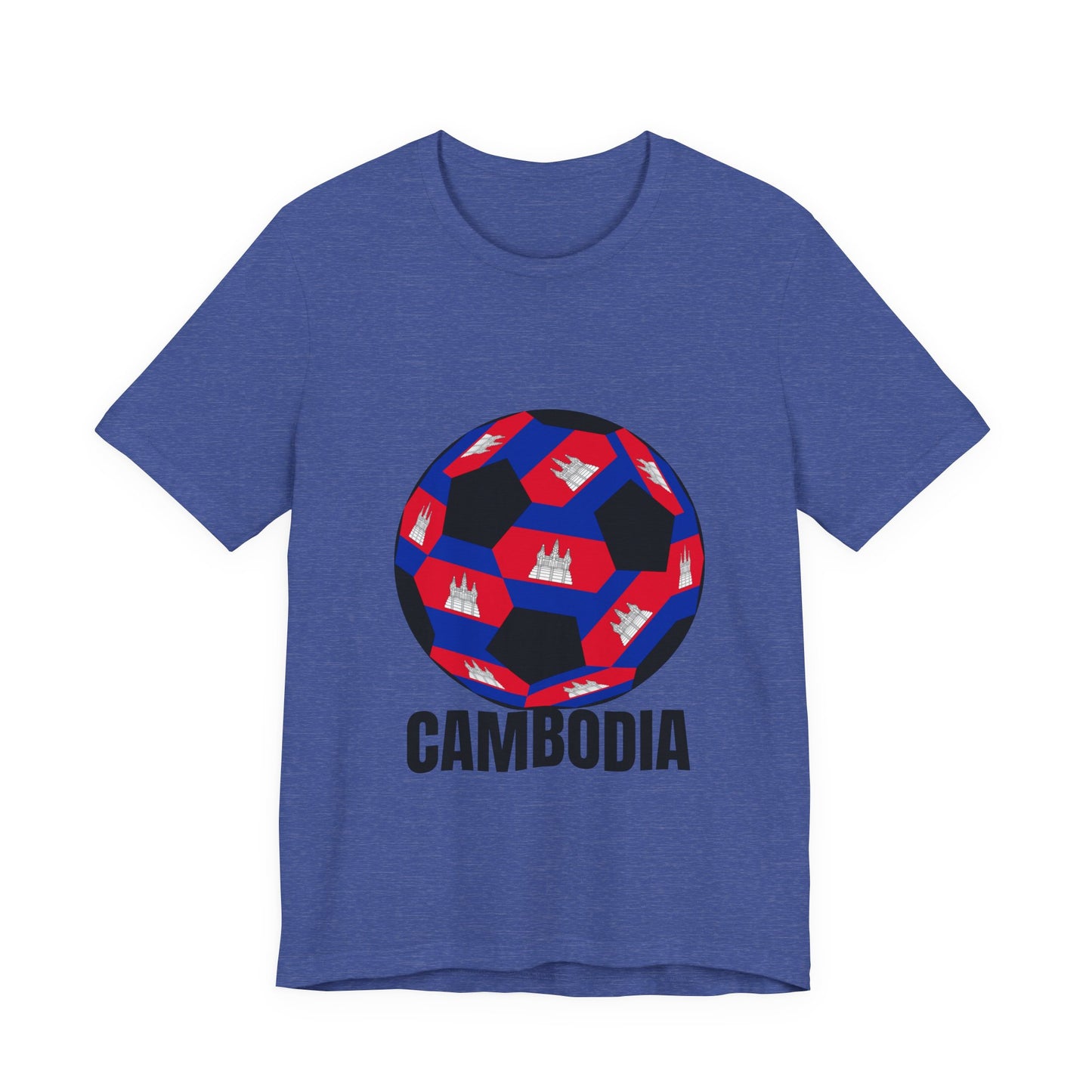 Cambodia Fan Specialty Soccer Ball Design T Shirt