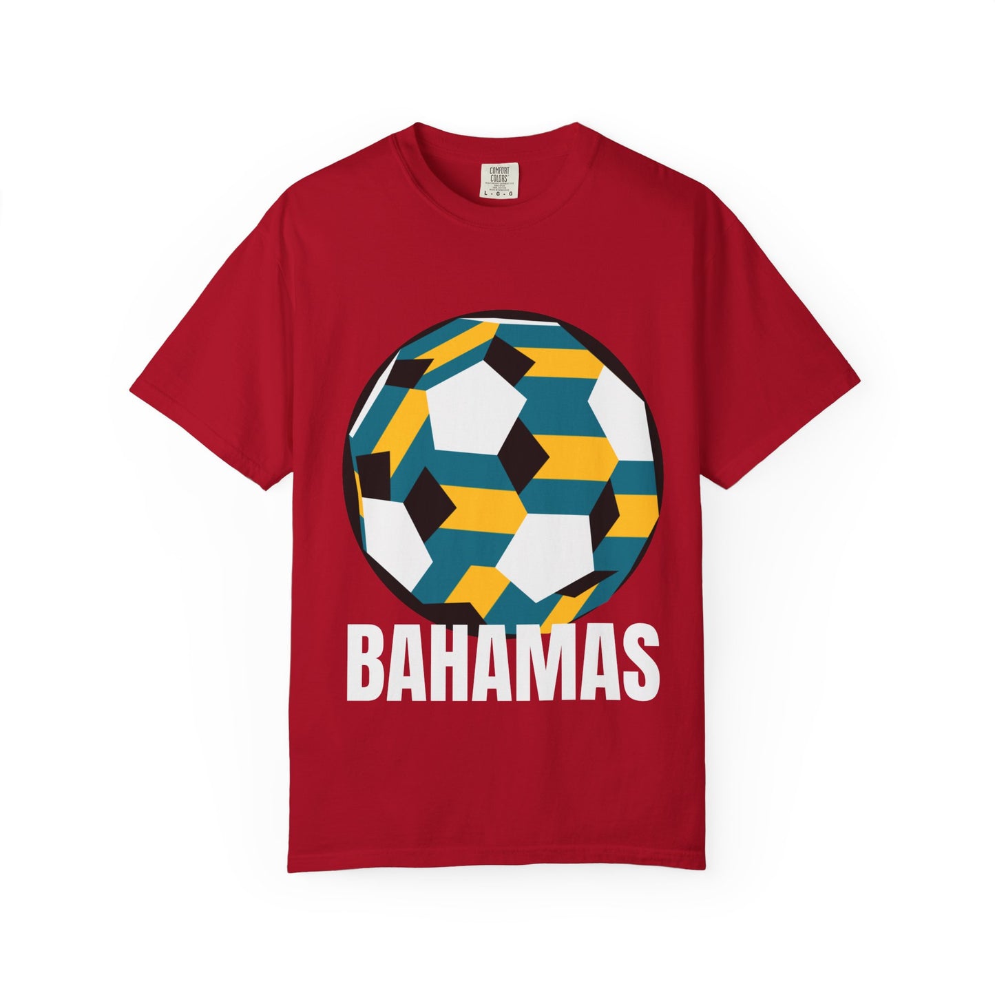 Bahamas Fan Specialty Soccer Ball Design T Shirt