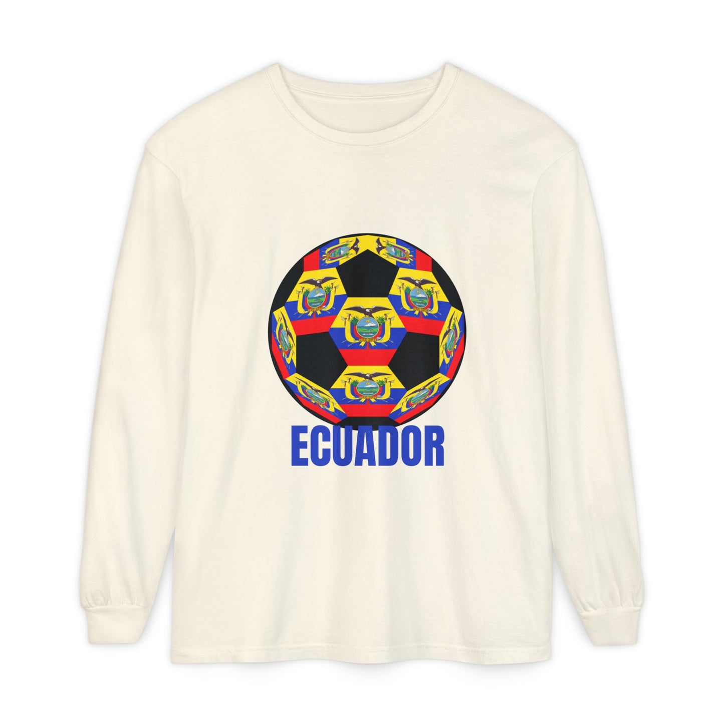 Ecuador Soccer Crest Long Sleeve Shirt