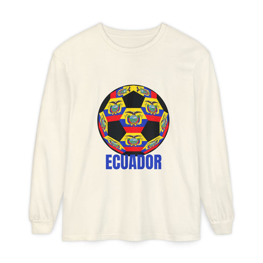 Ecuador Soccer Crest Long Sleeve Shirt
