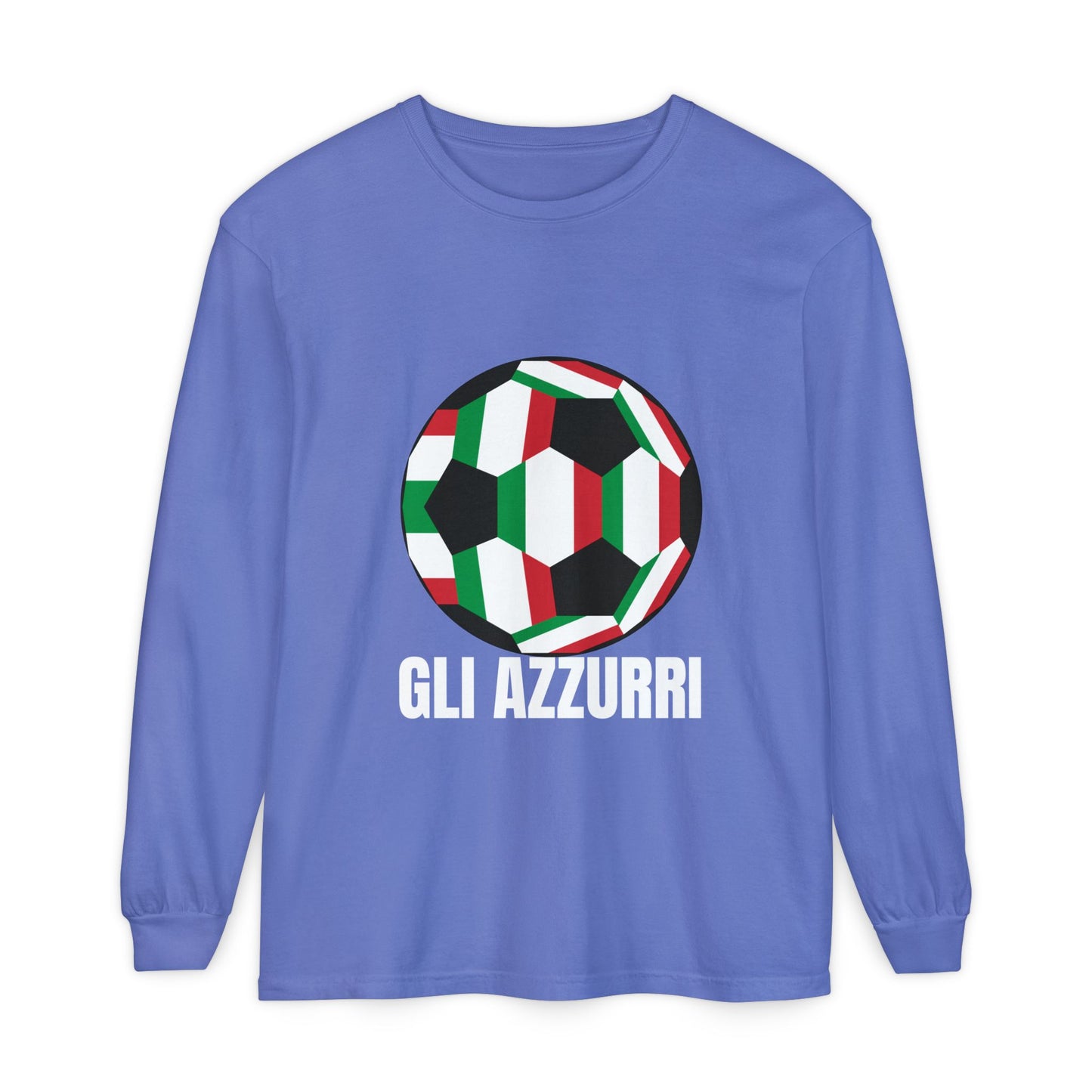 Gli Azzurri Fan Specialty Soccer Long Sleeve T-Shirt