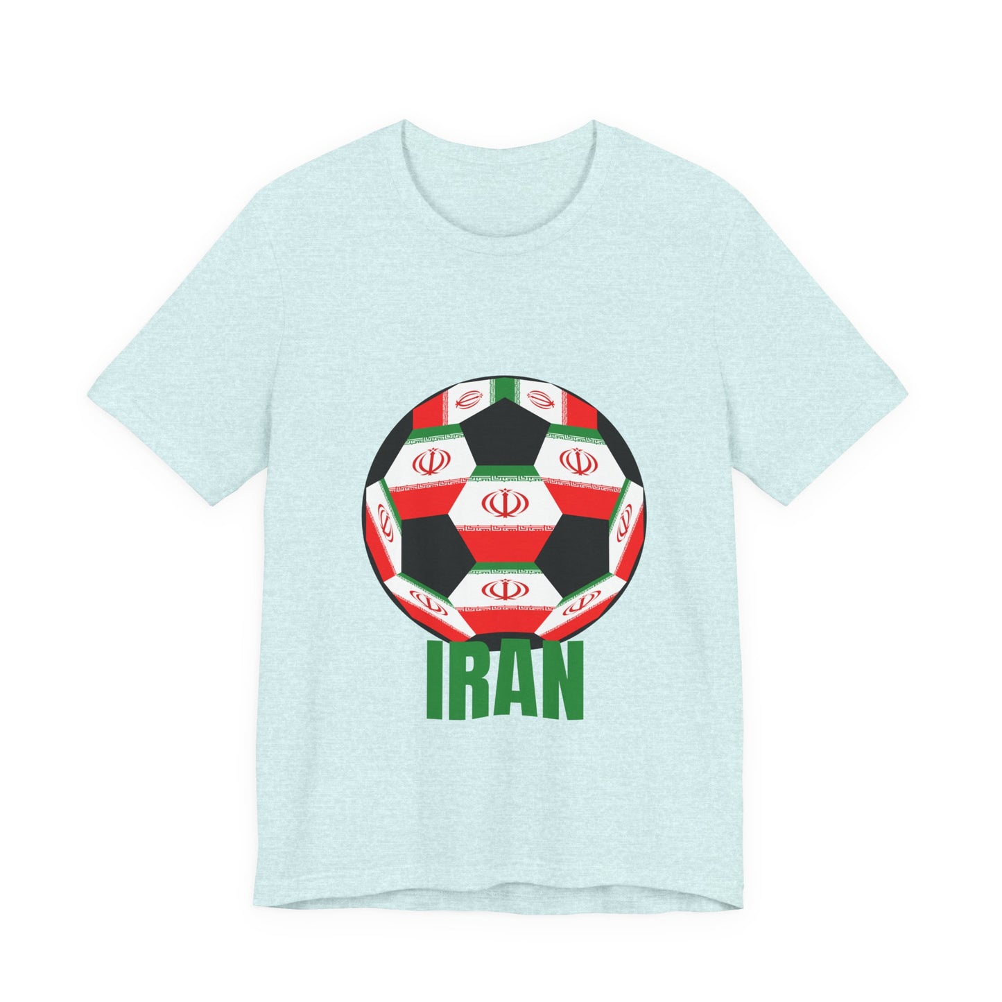 Iran Fan Specialty Soccer Ball Design T Shirt