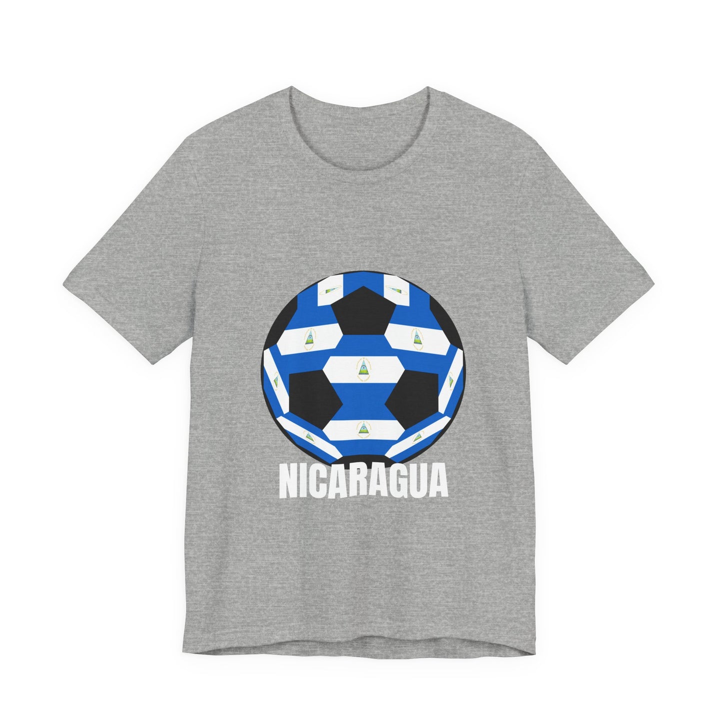 Nicaragua Fan Specialty Soccer Ball Design T Shirt