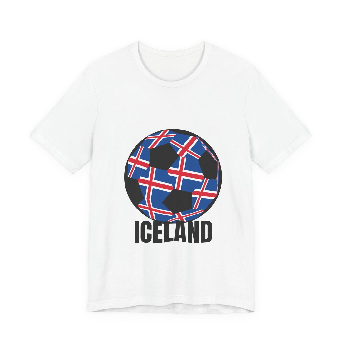 Iceland Fan Specialty Soccer Ball Design T Shirt