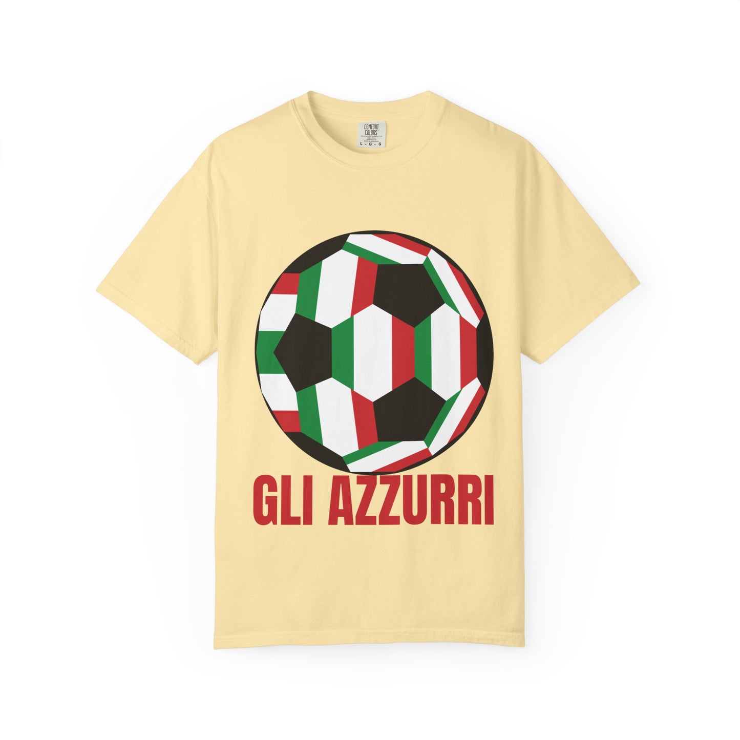 Gli Azzurri Fan Specialty Soccer Ball Design T Shirt