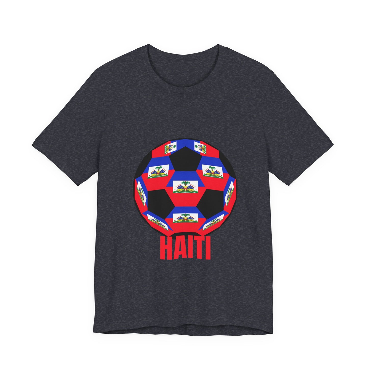 Haiti Fan Specialty Soccer Ball Design T Shirt