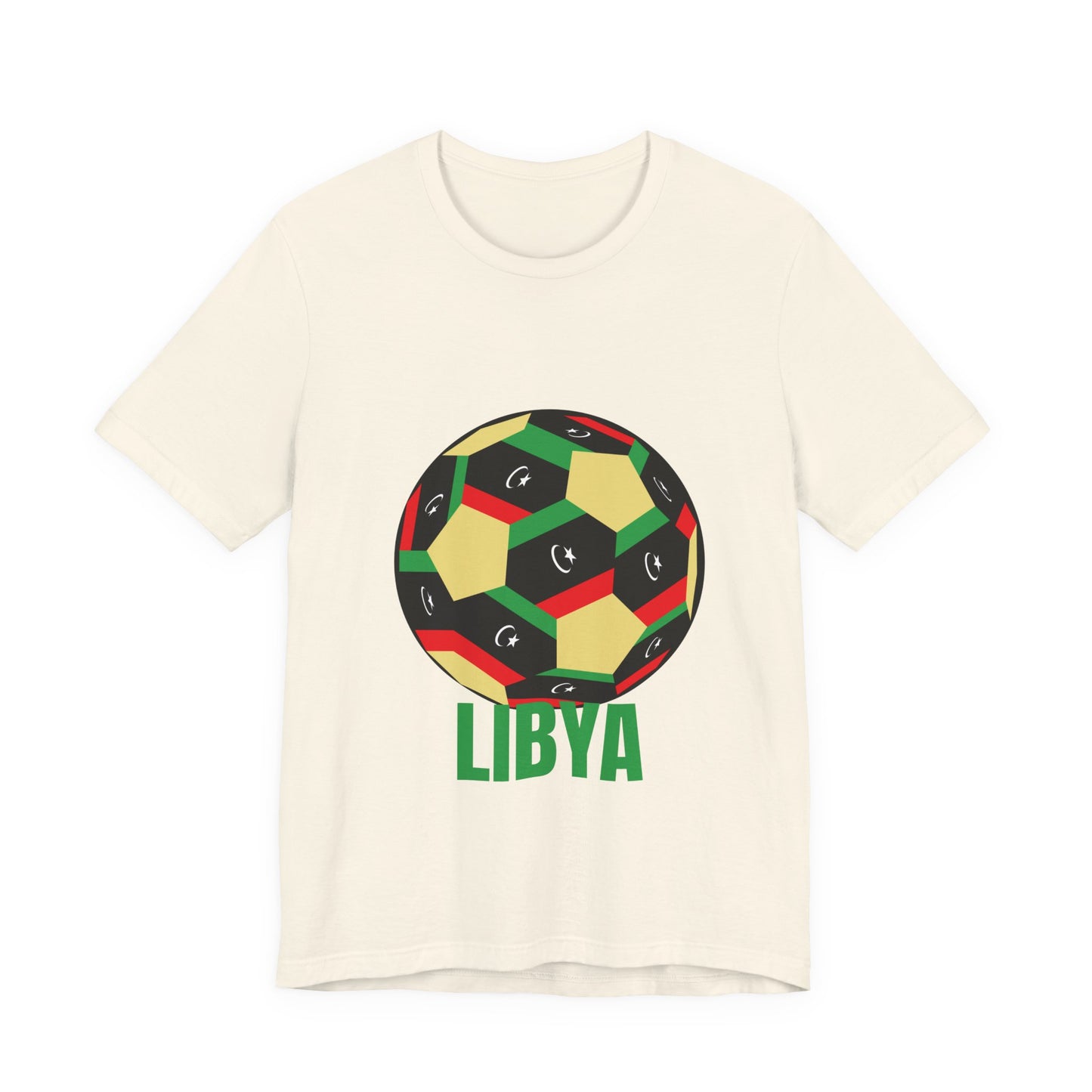 Libya Fan Specialty Soccer Ball Design T Shirt