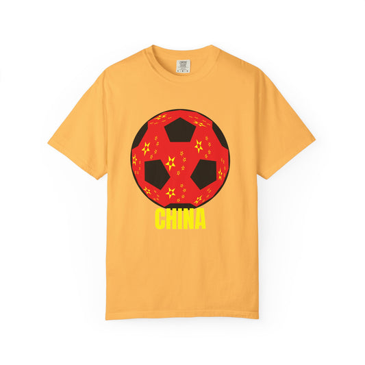 China Fan Specialty Soccer Ball Design T Shirt