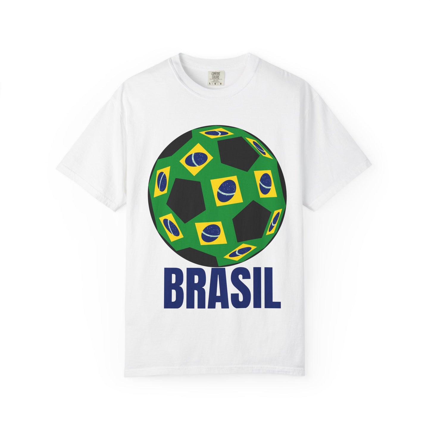 Brasil Fan Specialty Soccer Ball Design T Shirt
