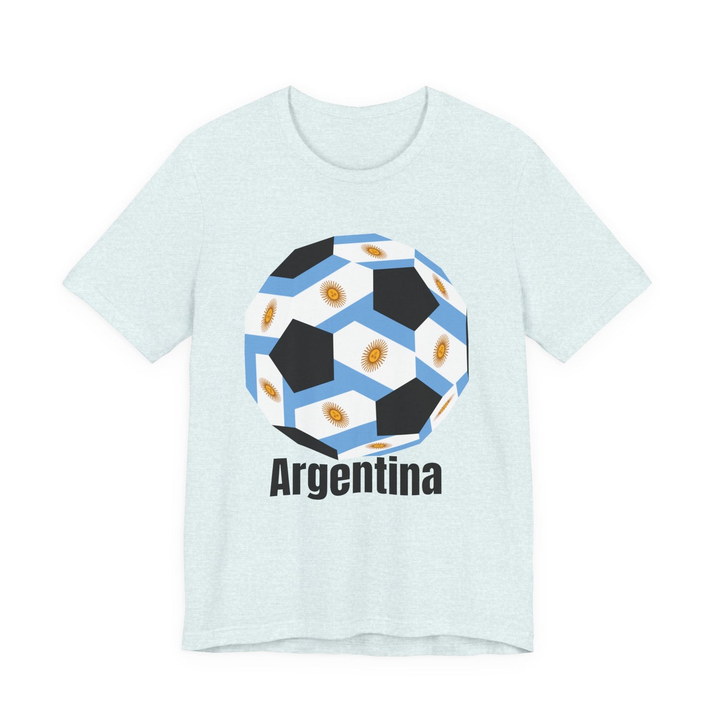 Argentina Fan Specialty Soccer Ball Design T Shirt