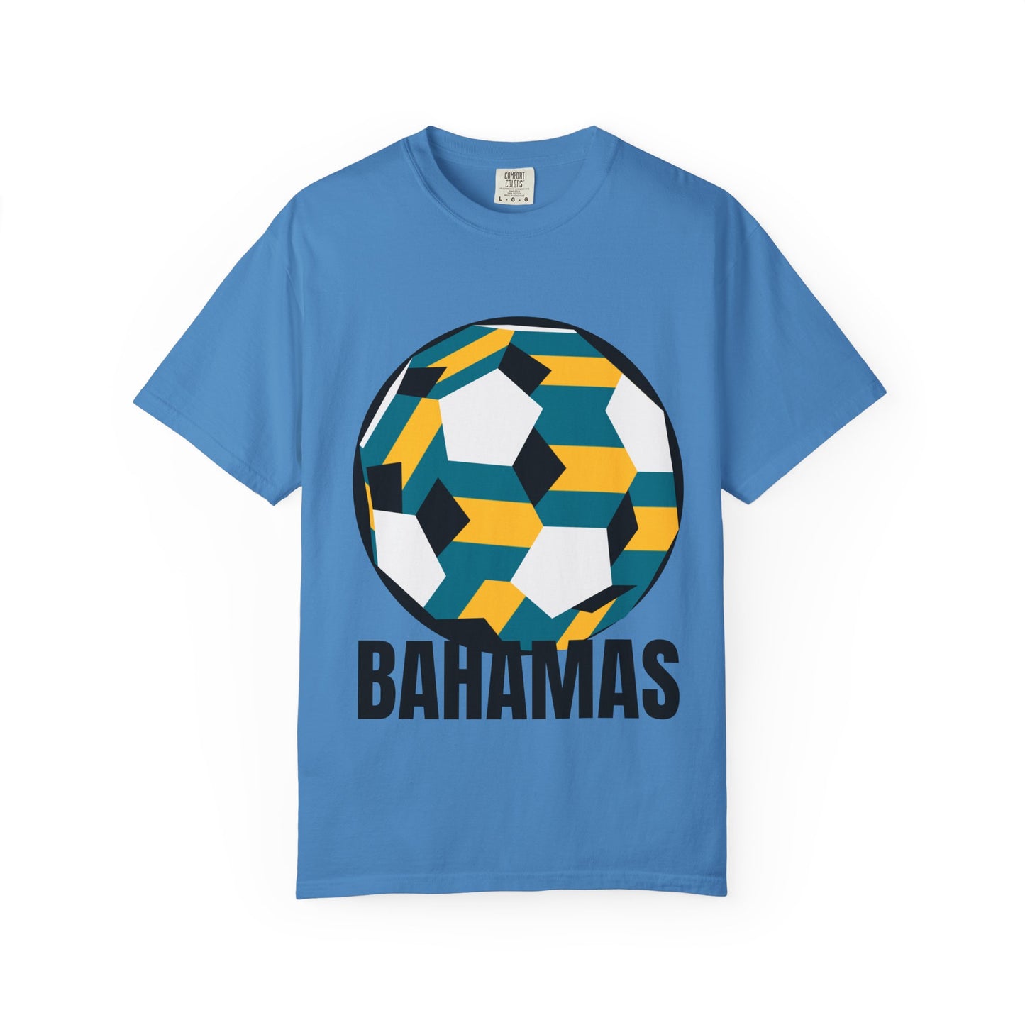 Bahamas Fan Specialty Soccer Ball Design T Shirt
