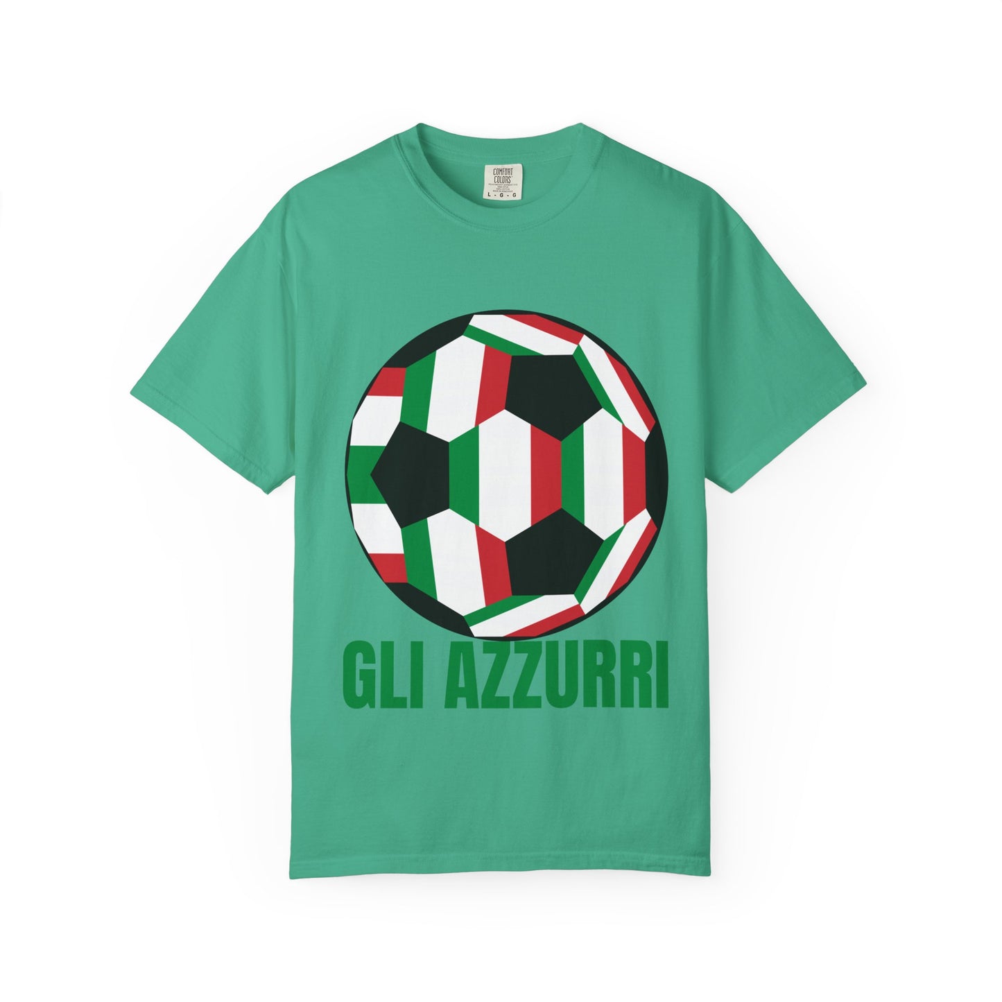 Gli Azzurri Fan Specialty Soccer Ball Design T Shirt
