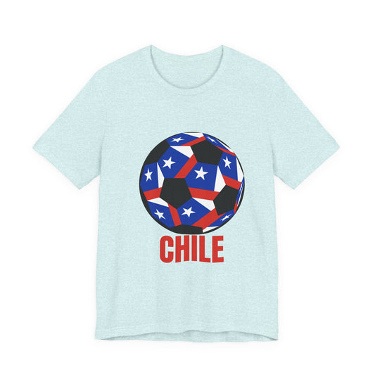 Chile Fan Specialty Soccer Ball Design T Shirt