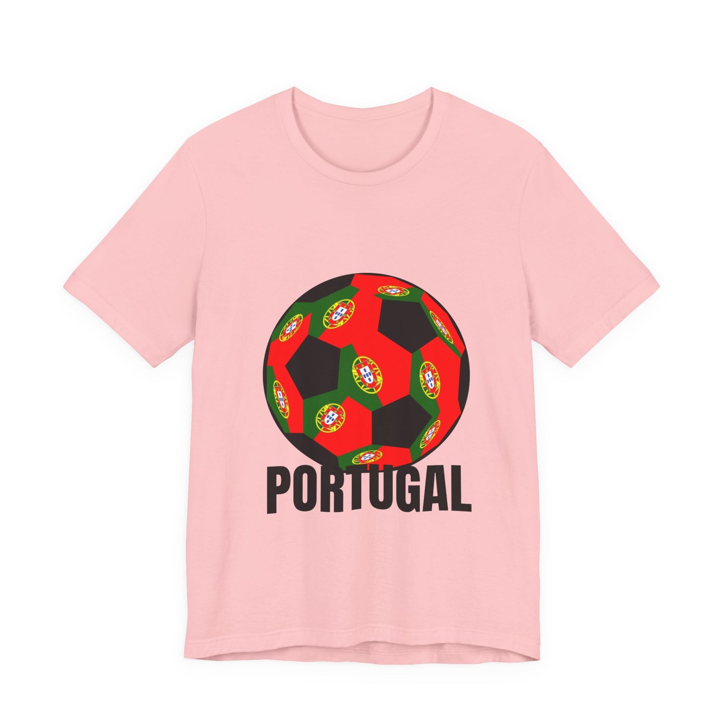 Portugal Fan Specialty Soccer Ball Design T Shirt