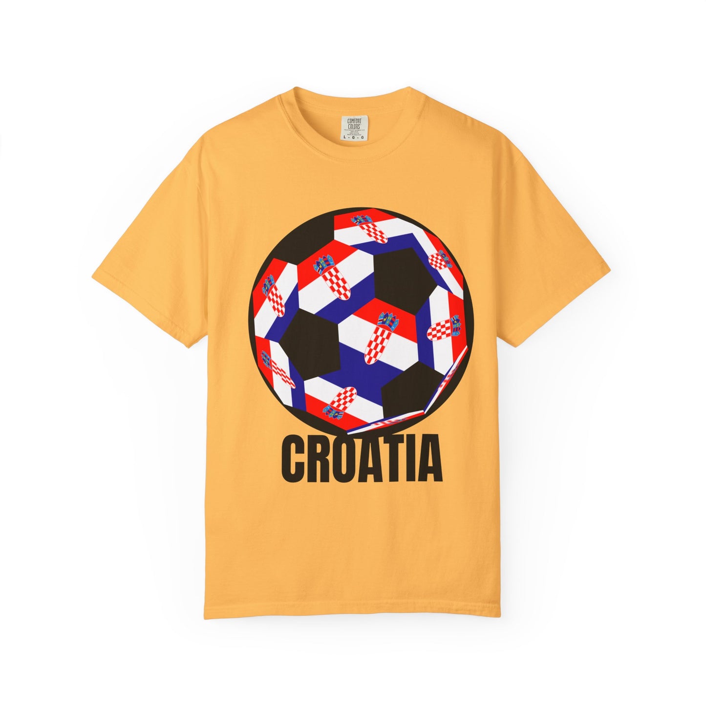 Croatia Fan Specialty Soccer Ball Design T Shirt