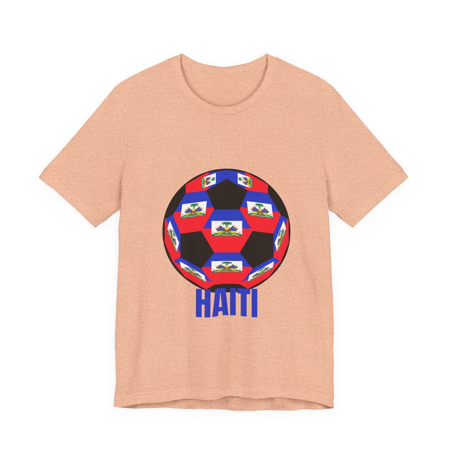 Haiti Fan Specialty Soccer Ball Design T Shirt