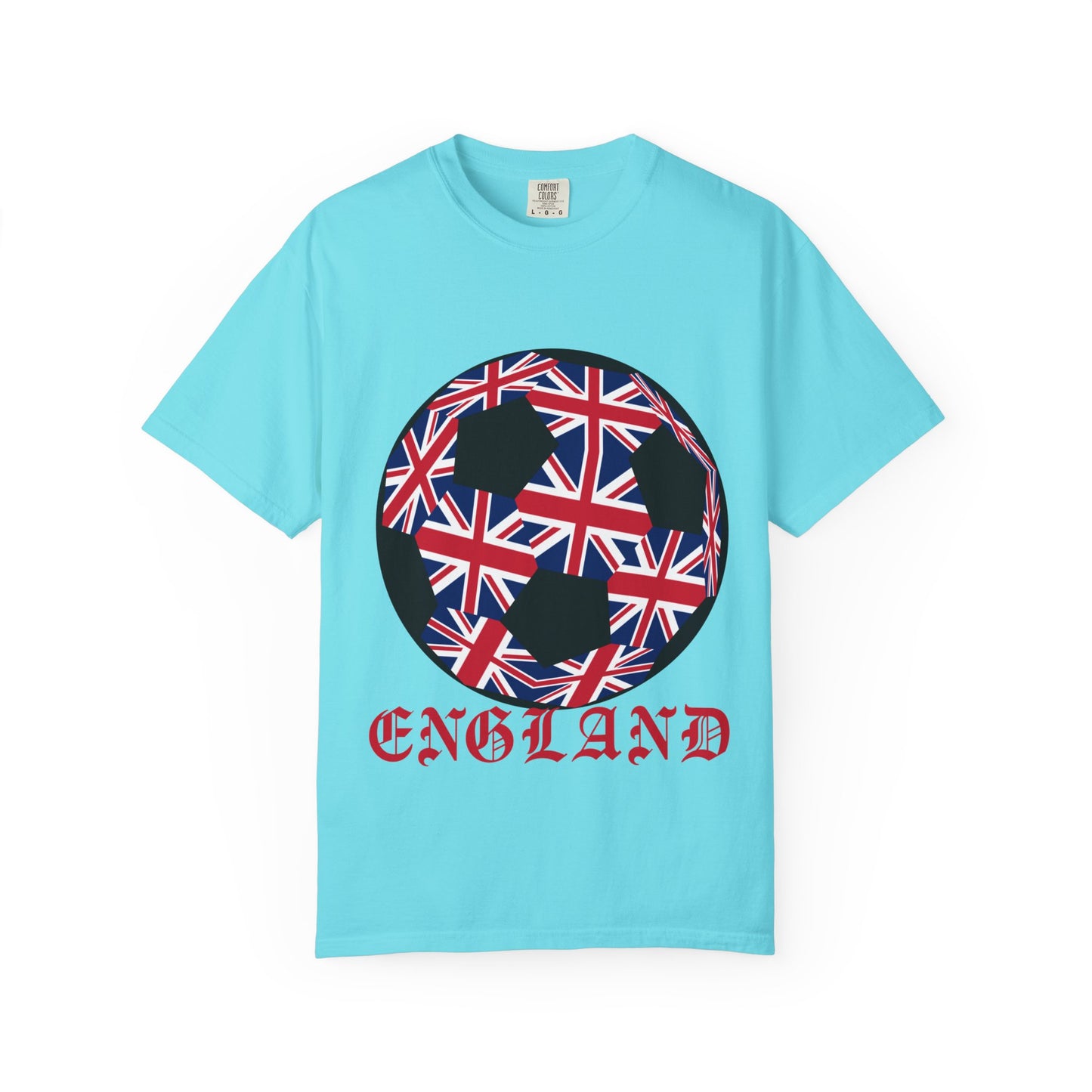 Old English Style Specialty Soccer Ball Design T Shirt