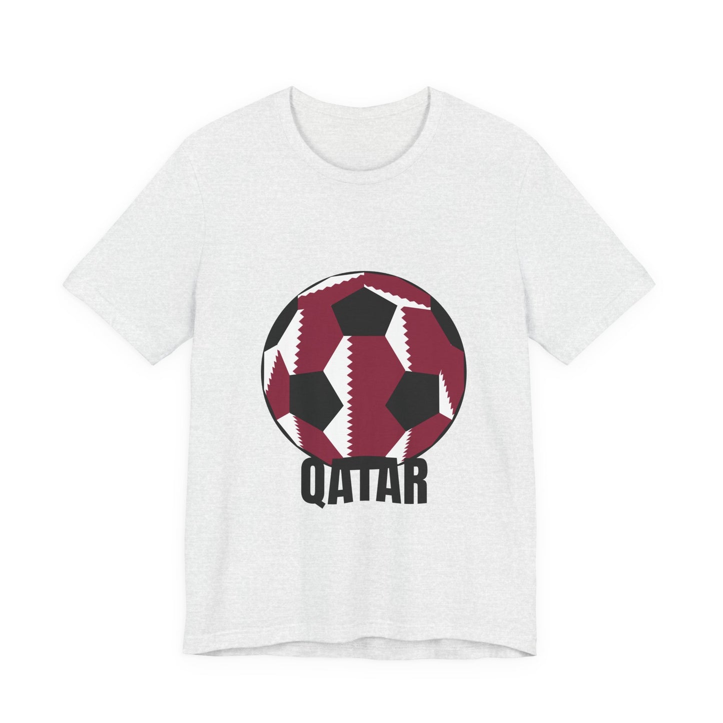 Qatar Fan Specialty Soccer Ball Design T Shirt