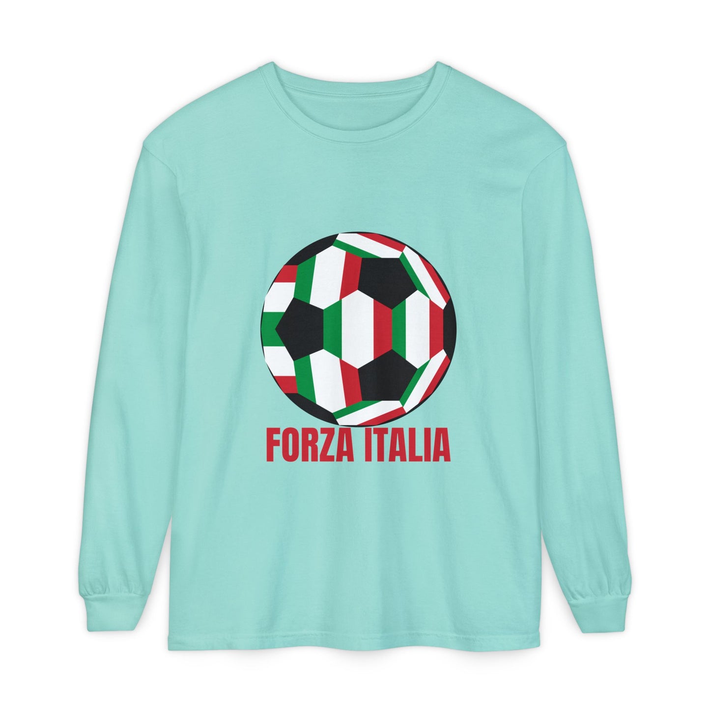 Forza Italia Fan Specialty Soccer Ball Long Sleeve Tee