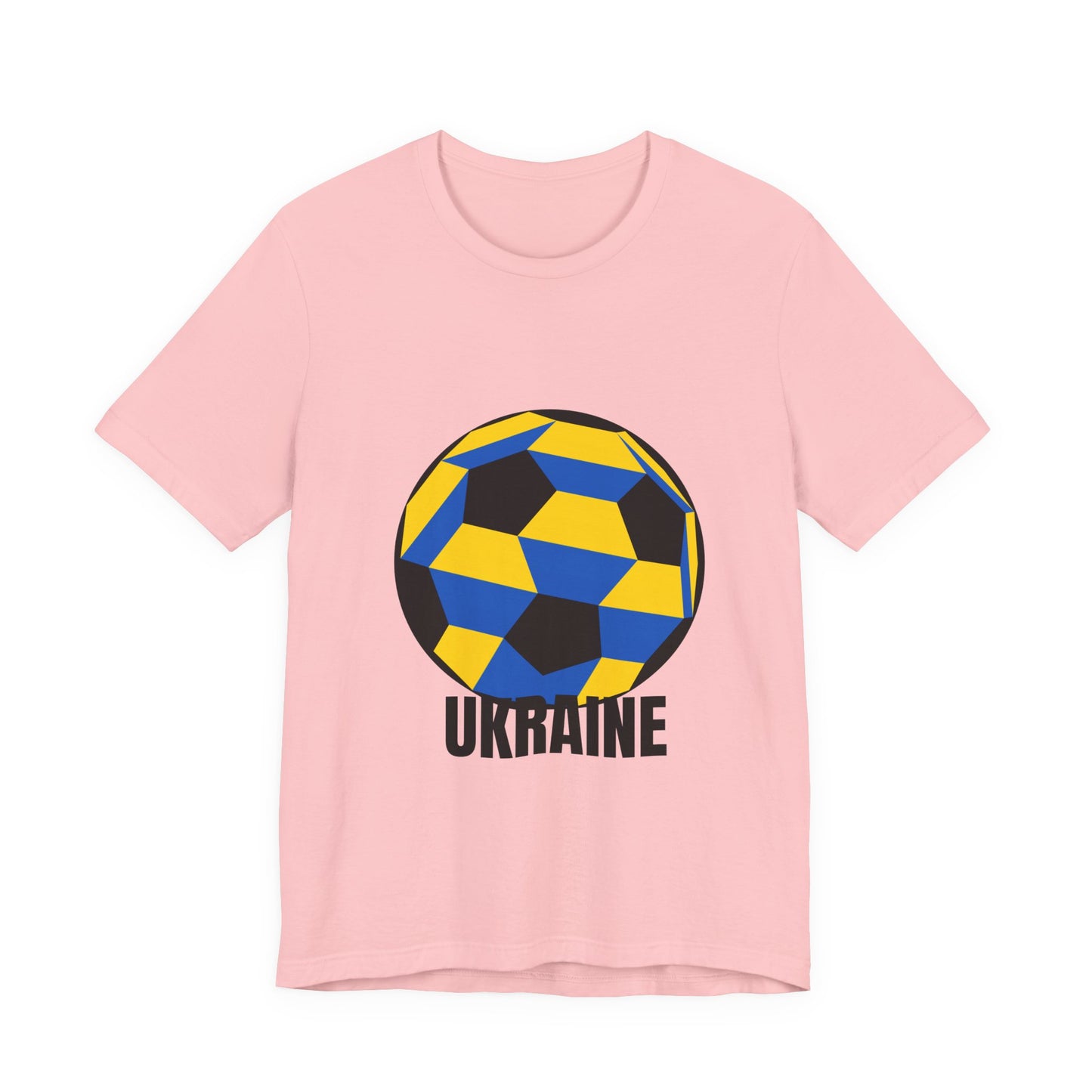 Ukraine Fan Specialty Soccer Ball Design T Shirt