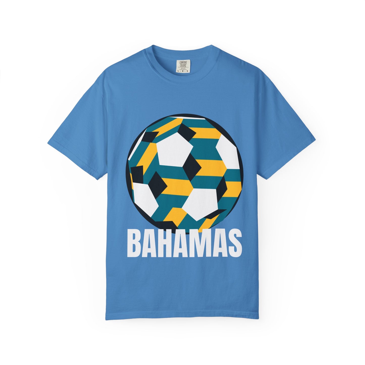 Bahamas Fan Specialty Soccer Ball Design T Shirt
