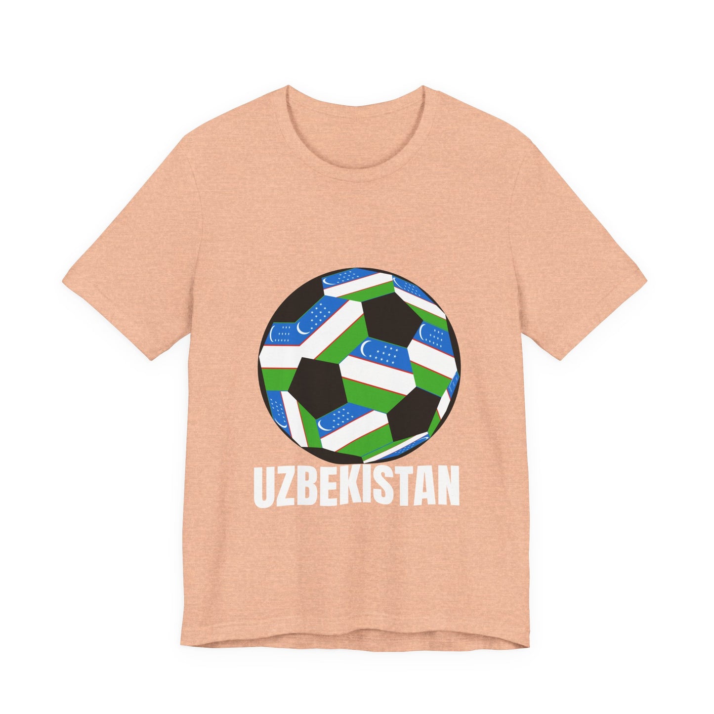 Uzbekistan Fan Specialty Soccer Ball Design T Shirt