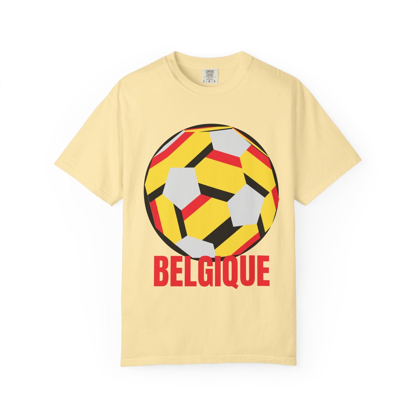 Belgique Fan Specialty Soccer Ball Design T Shirt