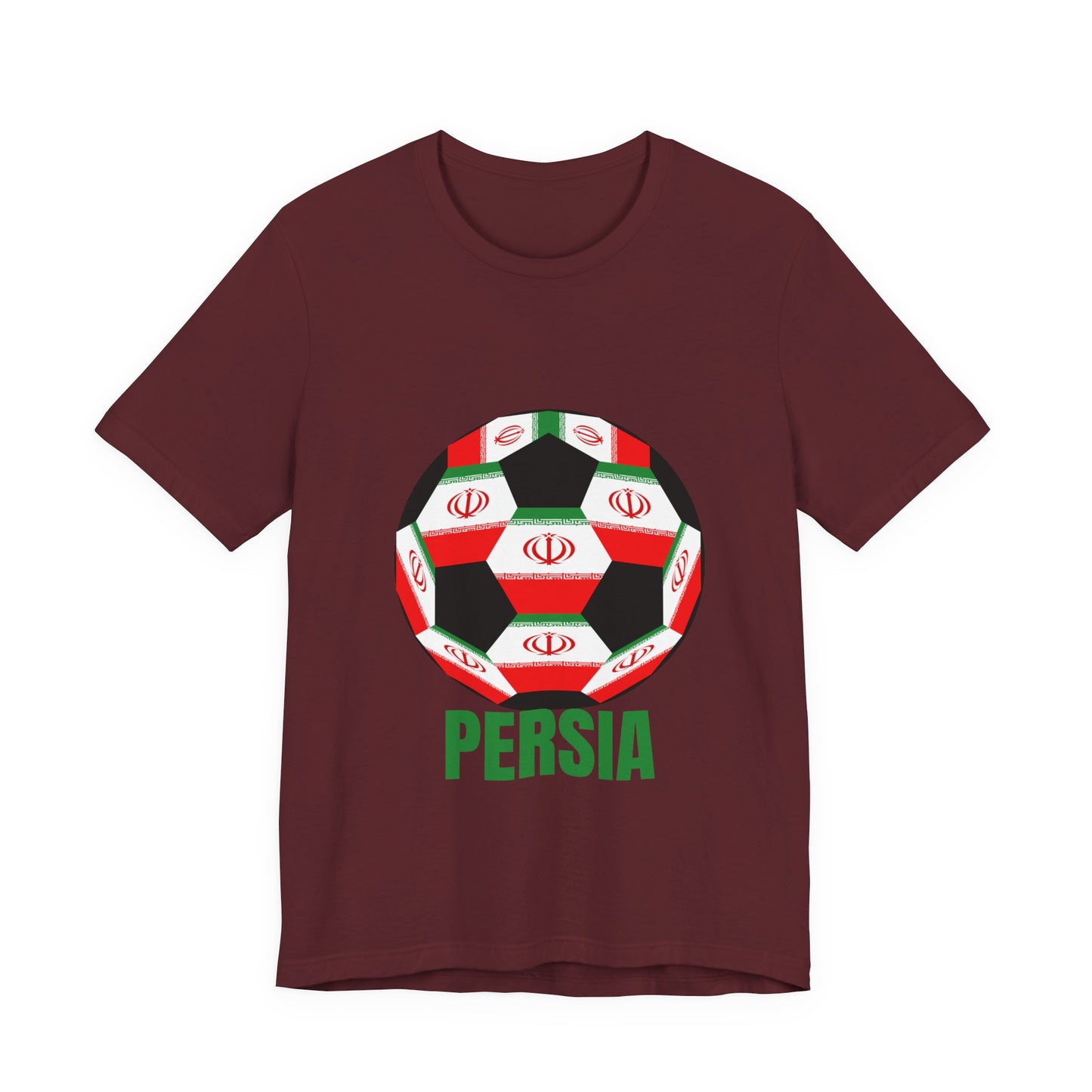 Persia Fan Specialty Soccer Ball Design T Shirt