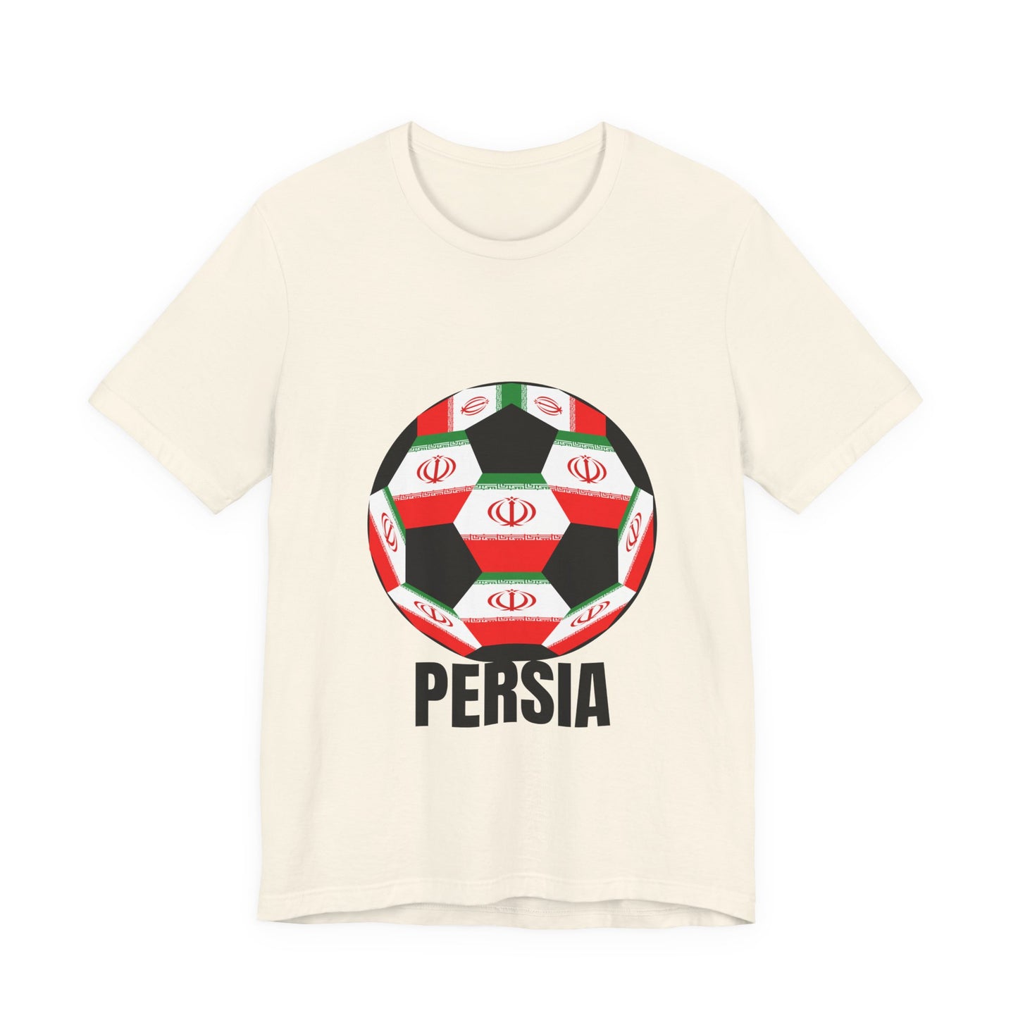 Persia Fan Specialty Soccer Ball Design T Shirt
