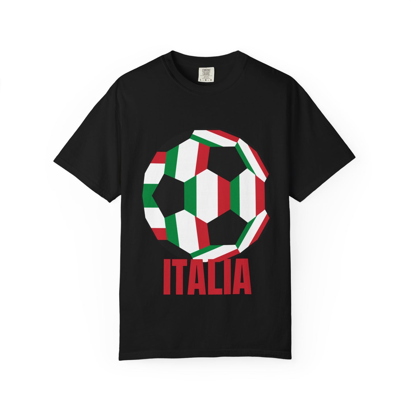 Italia Fan Specialty Soccer Ball Design T Shirt