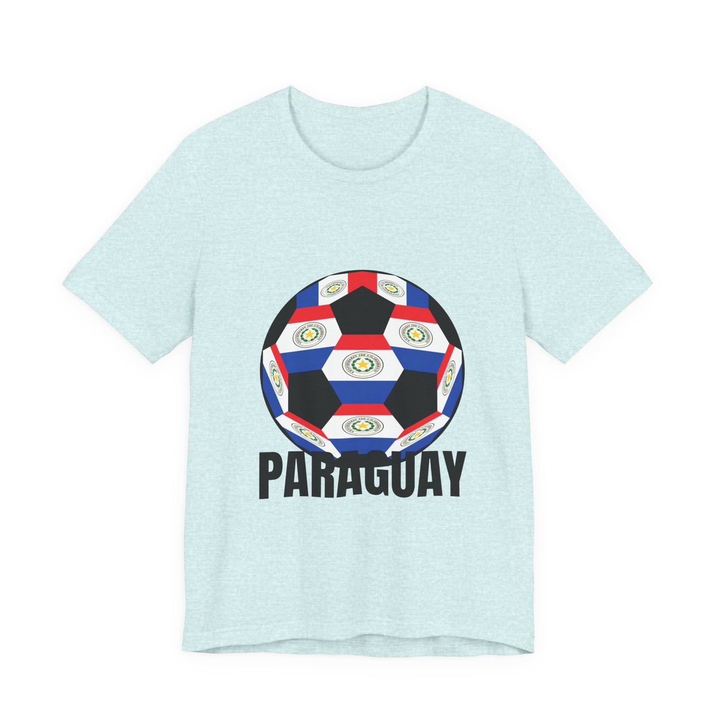 Paraguay Fan Specialty Soccer Ball Design T Shirt