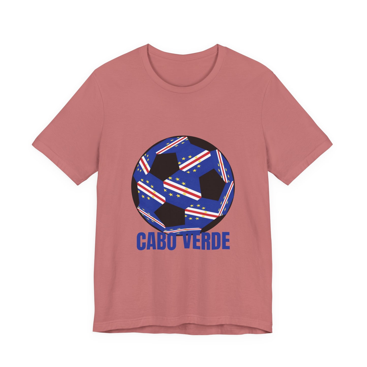 Cabo Verde Fan Specialty Soccer Ball Design T Shirt