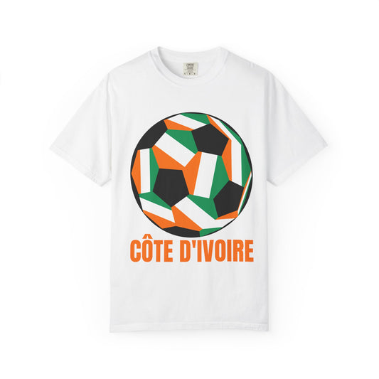 CÔTE D' IVOIRE Fan Specialty Soccer Ball Design T Shirt
