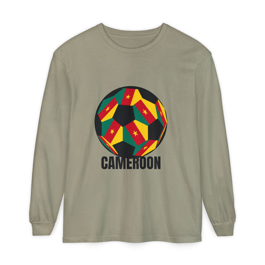 Cameroon Fan Specialty Soccer Ball Design T Shirt