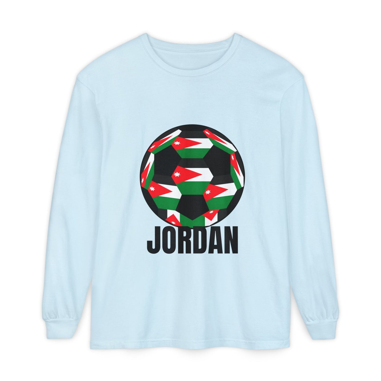 Jordan Fan Specialty Soccer Ball Design Long Sleeve Tee