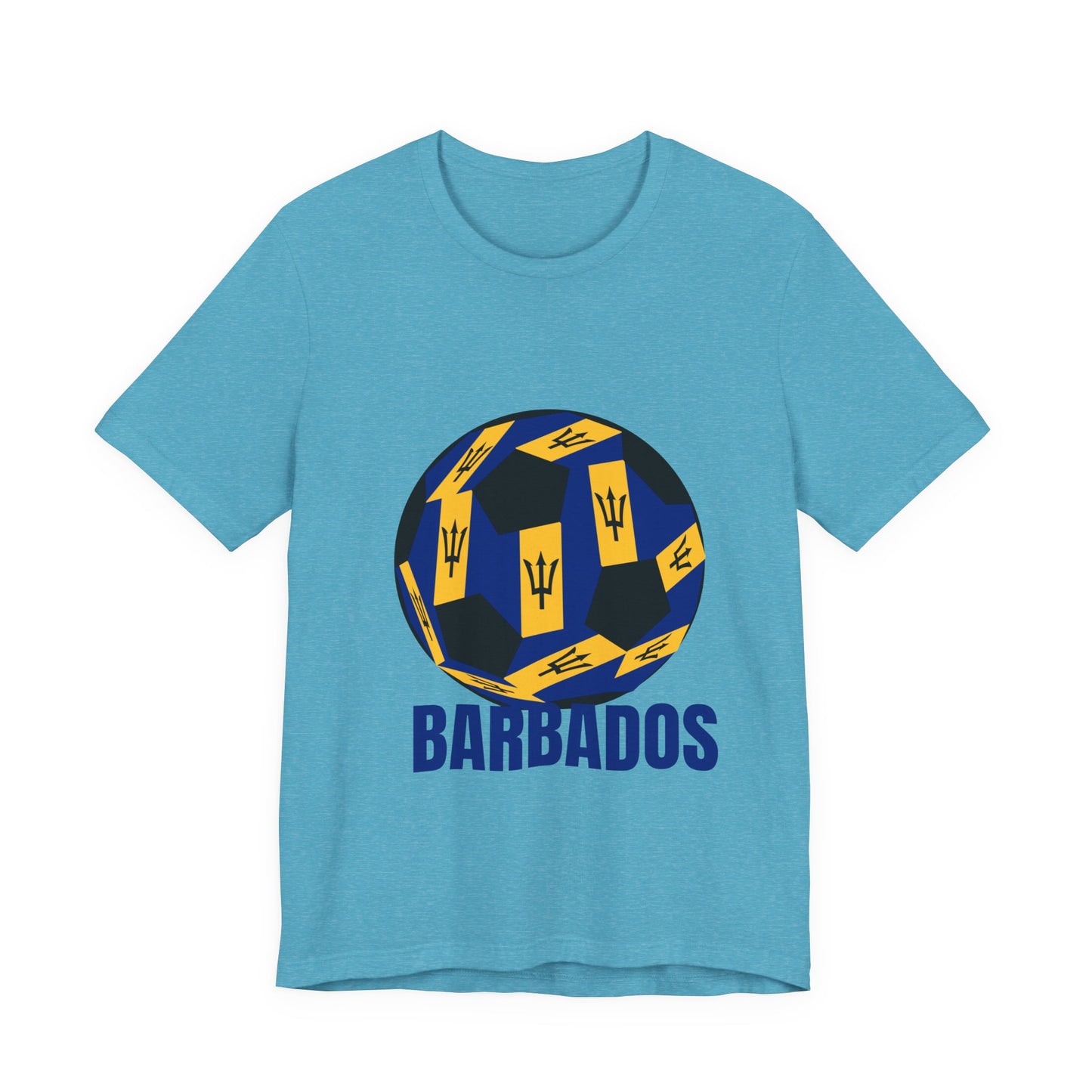Barbados Fan Specialty Soccer Ball Design T Shirt