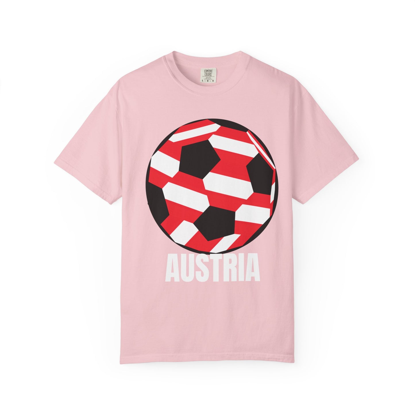 Austria Fan Specialty Soccer Ball Design T-SHirt