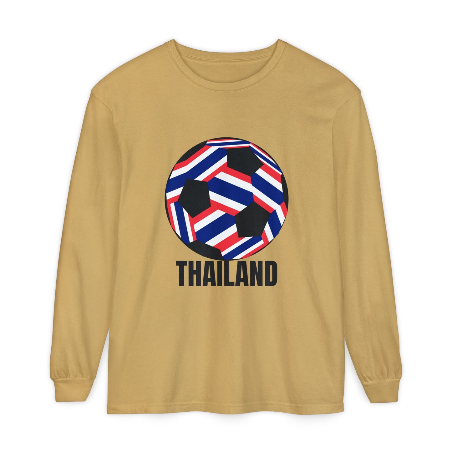 Thailand Fan Specialty Soccer Ball Design  Long Sleeve T-Shirt
