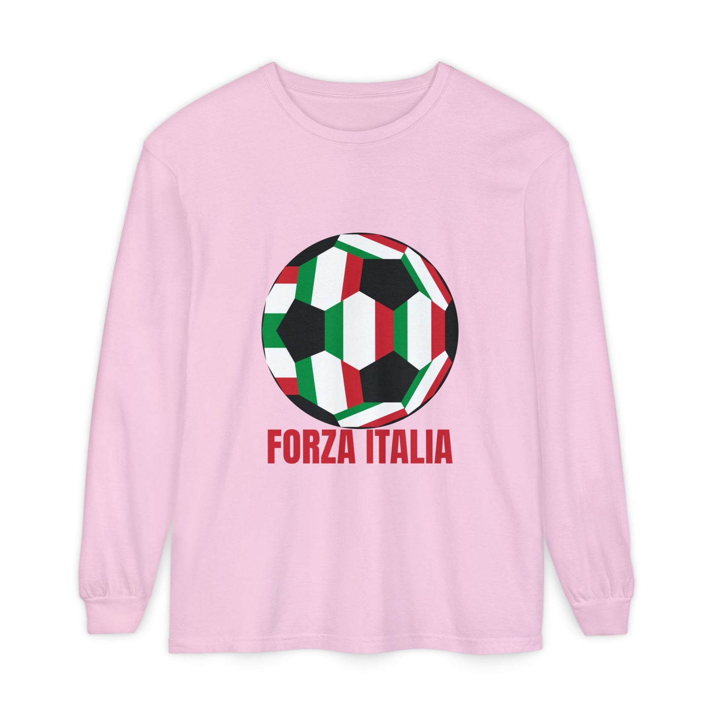 Forza Italia Fan Specialty Soccer Ball Long Sleeve Tee