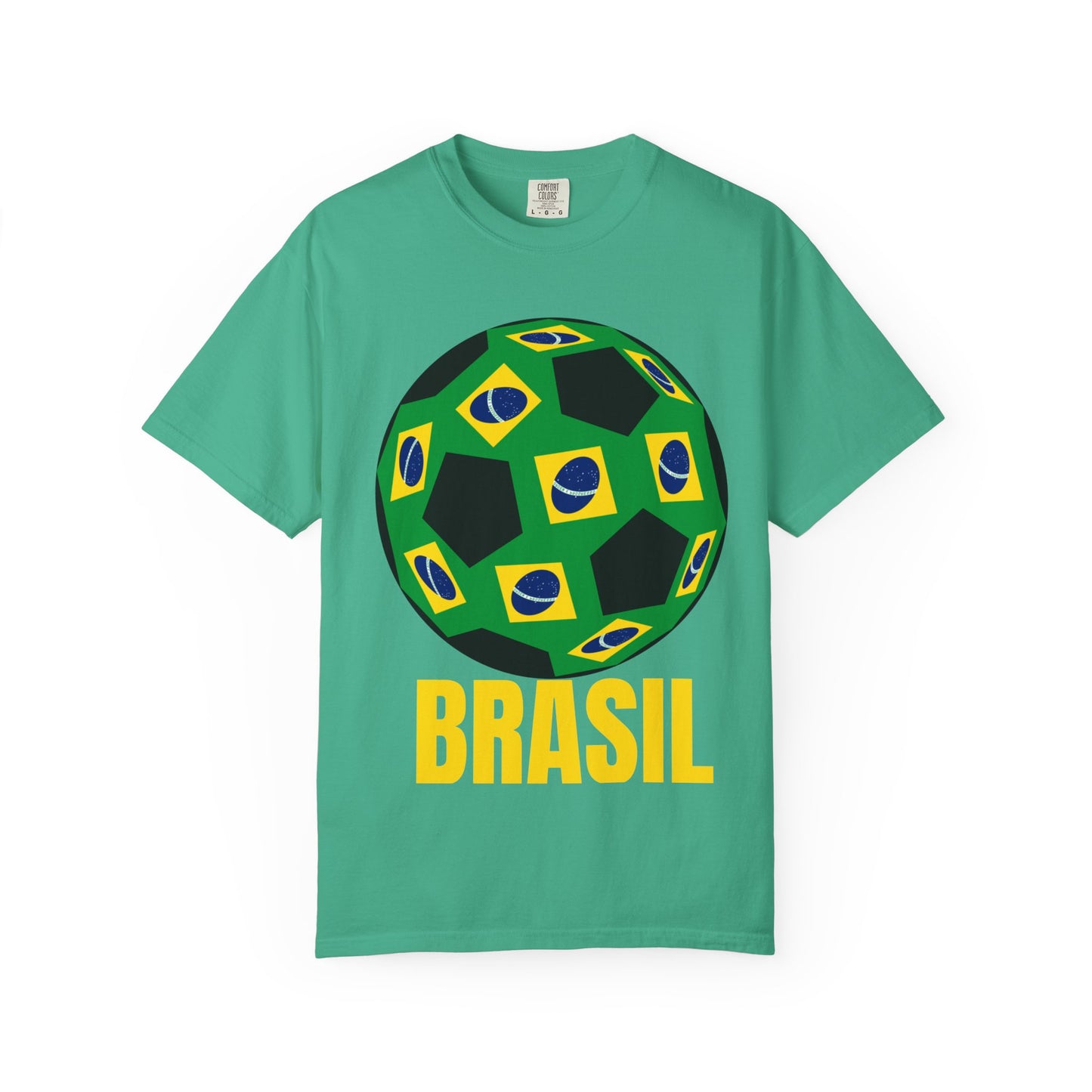 Brasil Fan Specialty Soccer Ball Design T Shirt