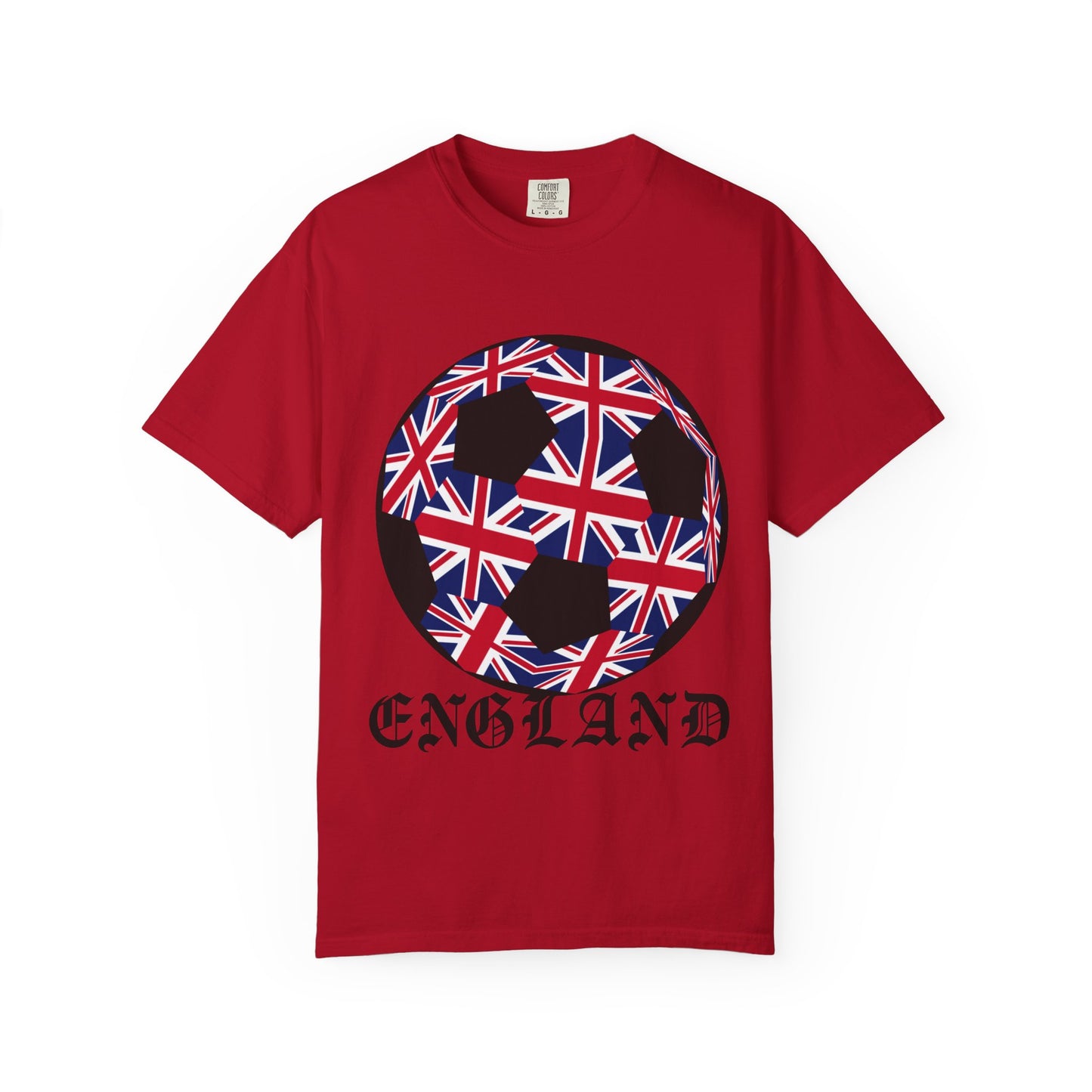 Old English Style Specialty Soccer Ball Design T Shirt
