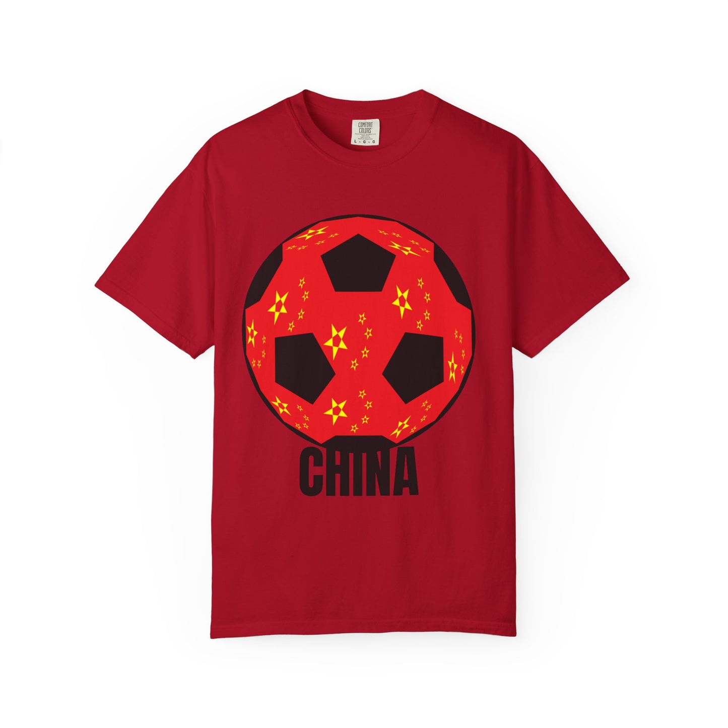 China Fan Specialty Soccer Ball Design T Shirt