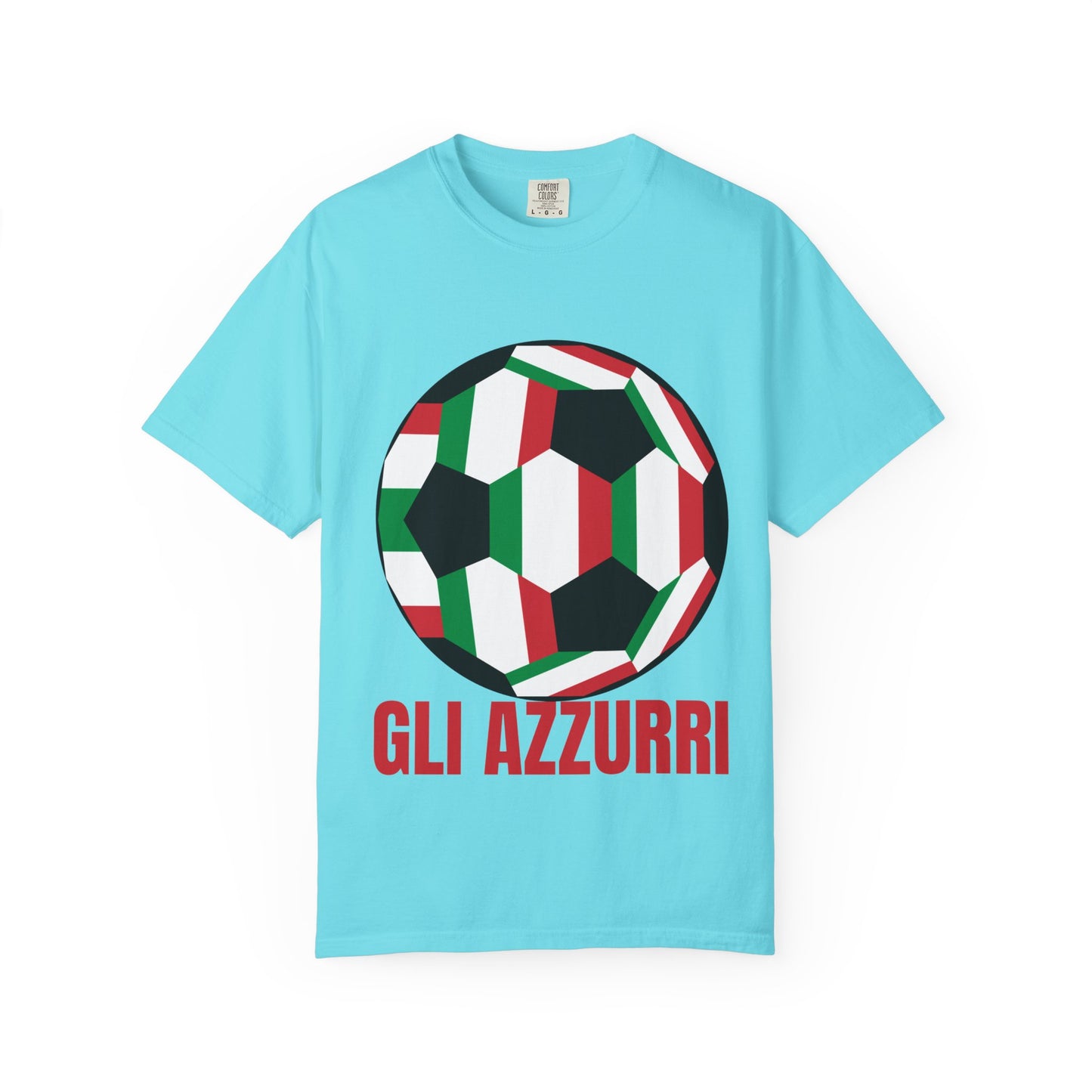 Gli Azzurri Fan Specialty Soccer Ball Design T Shirt