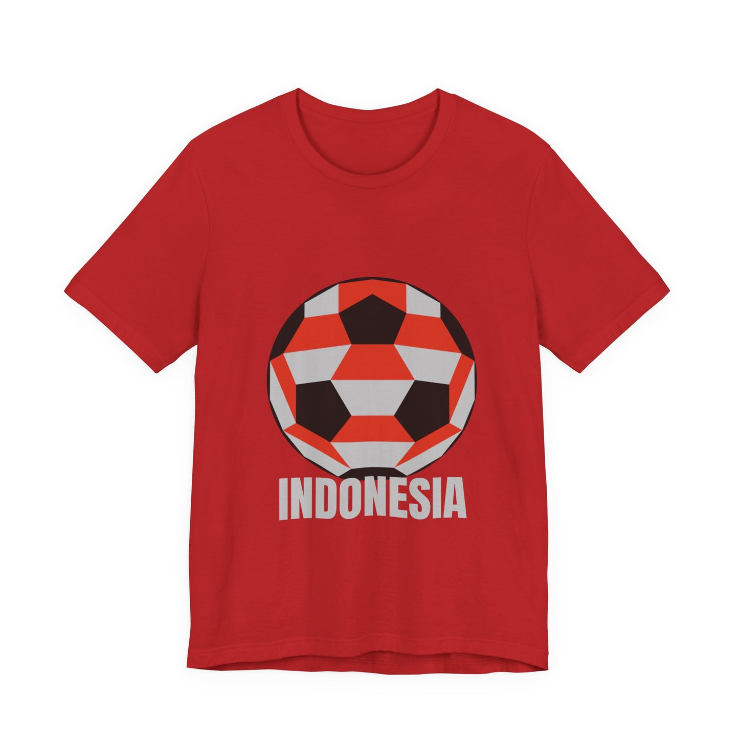 Indonesia Fan Specialty Soccer Ball Design T Shirt