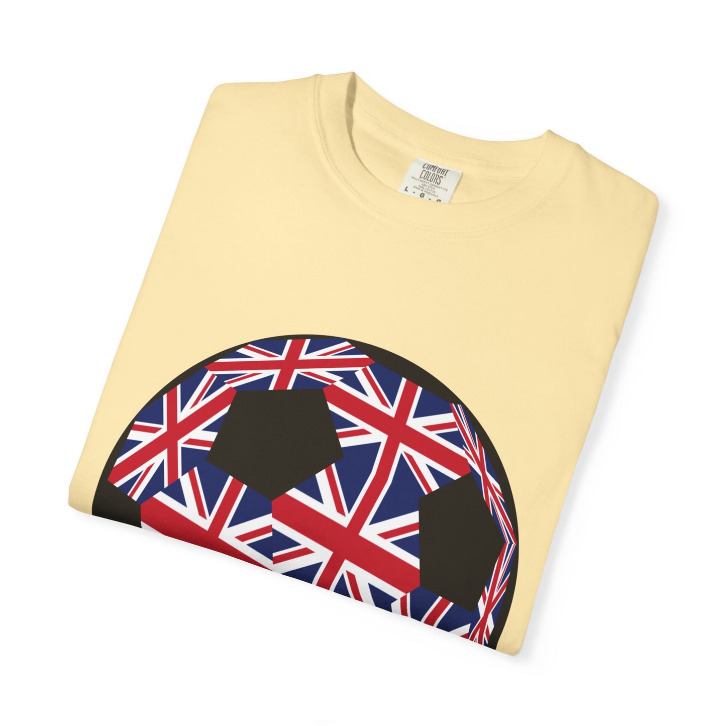 Great Britain Fan Specialty Soccer Ball Design T Shirt