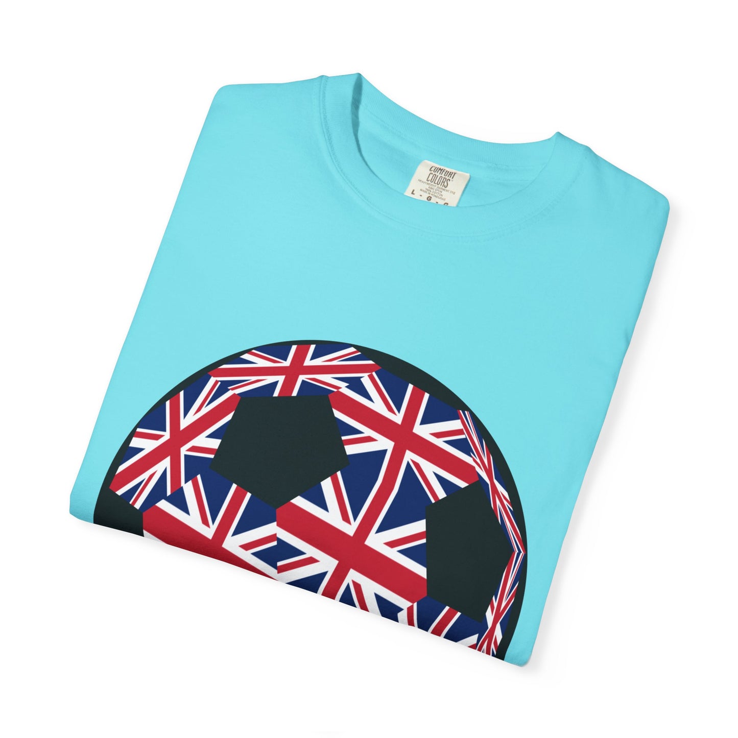 Great Britain Fan Specialty Soccer Ball Design T Shirt