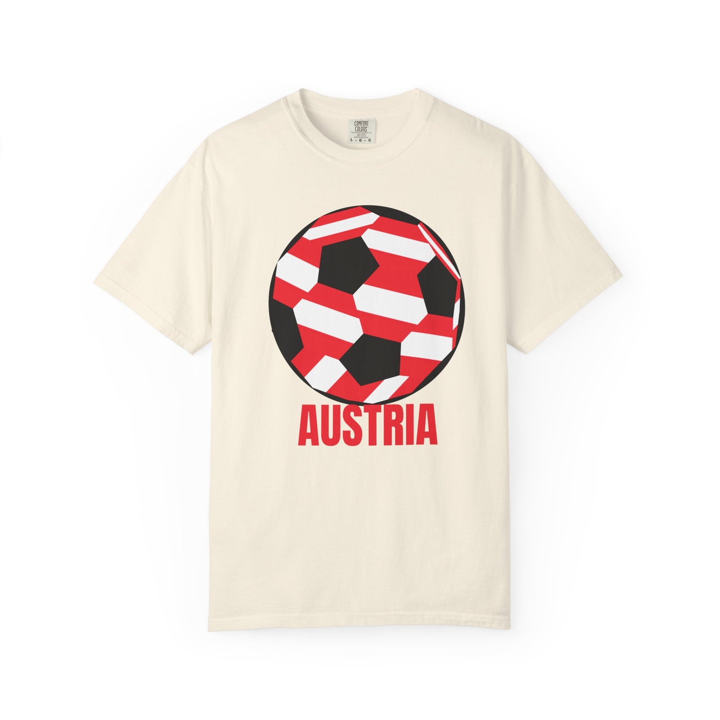Austria Fan Specialty Soccer Ball Design T-SHirt
